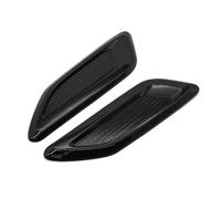 Inducción Filtro Admisión 2 Uds Capó De Coche Ventilación Exterior Universal Entrada Aire Scoop Vents Pegatina Cubierta Decorativa Salida Ala Trim(Black)