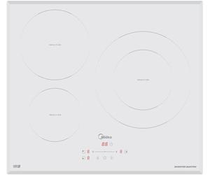 Induccion midea mih740t278w1 60cm 3 zonas blanco