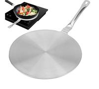 Induction Adapter Plate - Stainless Steel Simmer Disk and Heat Diffuser, Induction Cooktop Adapter for Even Heating, Professionals, Women, Men, Home, Rental, House, Apartment and Small Space Cooking