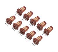 Inductor de núcleo de ferrita de alta frecuencia, 10 piezas, ajustable 0.6-1.7 μH, 12 vueltas, ferrita resistente al óxido (3.6 mm × 8 mm), para equipos de electrónica industrial y audio
