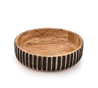 Indus Lifespace Frutero de madera de mango para mostrador de cocina, frutero para decoración de casa de campo, centro de mesa (25,4 x 25,4 x 6,3 cm)