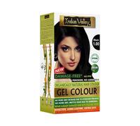 Indus Valley Kit de tinte para el cabello en gel y polvo negro 1.0