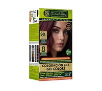 Indus Valley Tinte de cabello natural orgánico y permanente sin daños, hasta 100 % de cobertura de canas. Recomendado por médicos, certificado orgánico natural. Borgoña 3,6 (20 g + 200 ml) 1 unidad