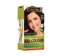 Indus Valley Tinte de gel permanente orgánico natural para el cabello, sin amoníaco y vegano, recomendado por médicos, marrón oscuro 3.0 (20 g + 200 ml), paquete de 1