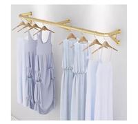 Indusrial - Perchero de pared para ropa de hierro pesado, 160 x 28 cm, perfecto para mujeres y hombres, soluciones de dolor o dolor cercano