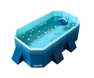 INDUSTEX - Piscina Plegable Foldable Pool, Piscina para niños y Adultos, Piscina para Perros portátil, Piscina Desmontable - NO Incluye Cubierta de Piscina y Lona - (Med Interna: 180x110x50cm)
