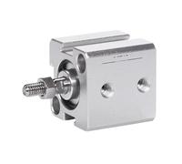 IndusTradCorp Cilindro Compacto neumático, diámetro Interior de Rosca Macho SDA12/16 mm, 5 10 15 20 25 30 35 40 45 50 60 mm, Tipo B sin imán(20mm -B,Bore 12mm)