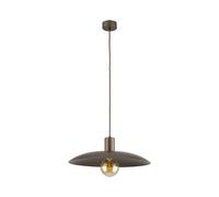 Industria Lámpara Colgante Metal Marrón E27 Encantador B: 41 CM Pendelleuchte