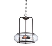 Industria Lámpara de Techo Feli Regenglas 3xE27 Acortado Ø41cm Comedor