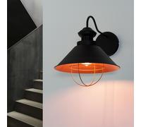 Industria Wandleuchte Desván E27 Pared Lámpara Braun Cobre Retro Luz 34cmDM
