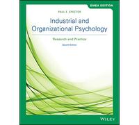 Industrial and Organizational Psychology: Research and Practice, EMEA Edition