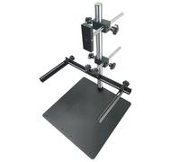 Industrial Camera Vision Experiment Stand, Industrial Camera Bracket, with Foldable Light Source Rack & Leveling Gauge, 12-Inch Base Plate, Aviation Quality Aluminum, for Optical Experiments