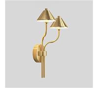 Industrial DIRIGIÓ Apliques de pared latón, accesorios luz tocador baño, decorativa cabecera mediados siglo, lámpara moderna interior for la sala estar del pasillo dormitorio