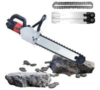 Industrial Electric Concrete Wall Cutter Hand Held Diamond Chain Saw 350mm/480mm Cutting Depth With 2*,2*Guidebar(8800W)