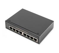 Industrial Gigabit Ethernet Switch 8-port, DIN rail, extended temp. range