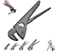 Industrial Grade,Adjustable Multifunctional Pipe Wrench,High Grip Strength Plumbers Tool,Independence Adjustable 7-12 Inch Carbon Steel Plumbers Tool,for Nuts,Pipes (12-in)