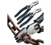 Industrial-Grade Multi-function Cutting Pliers, 9-in-1 Multi-Functional Pliers Nail Puller/Wire Cutter/Stripper/Crimper(2pcs)