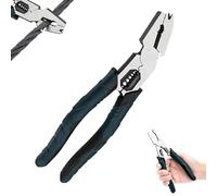 Industrial-Grade Multi-Function Cutting Pliers, 9-In-1 Multi-Functional Pliers With High-Leverage Design Nail Puller/Wire Cutter/Stripper/Crimper, Professional Cutting Tool For Home Repair (1Pcs)