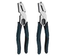 Industrial-Grade Multi-Function Cutting Pliers, High-Leverage 9-in-1 Nail Puller Pliers & Linemans Plier, Heavy-Duty Tool for Home Repair & DIY Users (2 PCS)