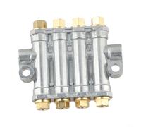 Industrial Para lubricación válvula distribuidora de aceite de grasa volumétrica para una entrega uniforme de lubricante y una vida útil prolongada del equipo en maquinaria (4 posiciones)