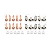Industrial PT-23/27 Paquete de consumibles de antorcha de corte de plasma con boquillas de electrodo y anillos de vórtice para modelos 33366XL 33367 33418, piezas de cortador de plasma CNC de 80