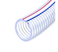 Industrial PVC Reforzada, 114×6, 11,4 cm | Resistencia a ácidos álcalis, Tubo transparente, Aspiración líquidos, Para especialistas en riego