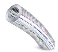 Industrial PVC Reforzada, 127×6, 12,7 cm | Resistencia a ácidos álcalis, Tubo transparente, Aspiración líquidos, Para especialistas en riego