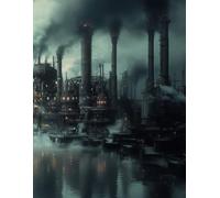 Industrial Steel City "The Snippet" Journal or Diary: 8.5X11 inches 100 Pages (3 Entries Per Page)
