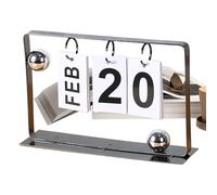 Industrial Wall Calendar - Monthly Planner | 21x17.2cm Spiral Binding calendar with Iron Frame, Fun Illustrations Planner for Adults, Home Study Organizer, Stylish Schedule Tool for Desk