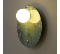 Industrial Wall Sconce Lighting in Natural Marble Copper for Living Room, Bedroom, Kitchen Modern Mounted Lamp for Indoor Decor G9 Base