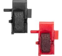 Industrias Kores KOR78BR Rodillos de tinta F/Calculadora 2 piezas 2/PK 1 negro/1 rojo