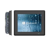 Industrie Panel PC Industrial Touchscreen Panel PC 10.4", Fanless Embedded IP65 Pantalla Capacitiva Monitor,Windows OS,4xUSB3.0,2xUSB2.0,HDMI,4xRS232+2×RS485 COM,2xLAN(I3-7100U,8G RAM 128GB SSD)