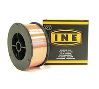 INE - Alambre de acero SG2, 0,6 mm, 700 g, soldadura MIG-MAG, bobina de alambre, diámetro 100 mm