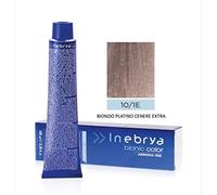 Inebrya 10/1E Bionic Color Crema colorante permanente profesional para el cabello, 100 ml, Rubio Platino Ceniza Extra, 1 unidad