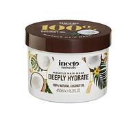INECTO Deeply Hydrate Coconut Miracle - Mascarilla para el cabello seco y dañado (450 ml, súper hidratante, tratamiento de reparación para necesidades urgentes de rescate)