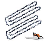 Ineedtech Paquete de 2 cadenas de motosierra de 20 pulgadas de paso de 0.325 pulgadas, calibre de 0.58 pulgadas, 76 eslabones de transmisión para motosierras Husqvarna Stihl Poulan Craftsman,