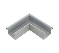 INEFA ángulo del canalón 90 grados ángulo exterior en forma de caja, PVC 83mm reborde gris exterior, pieza de unión accesorios canalón,made in Germany