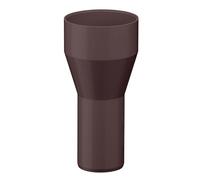 INEFA Bajante reductor, PVC 100/75mm Marrón oscuro Accesorios bajante plástico, conector, fácilmontaje enchufable,made in Germany