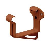 INEFA soporte de tablero de fascia, soporte de canalón en forma de caja, PVC-U 68mm, soporte de canalónmarrón, accesorios de canalón,made in Germany