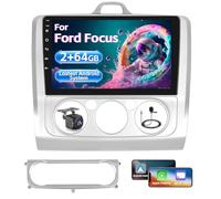 Inefala 2+64G Android 15 CarPlay Radio para Ford Focus 2004-2011, Pantalla Táctil de 9 Pulgadas con Inalámbrico CarPlay y Android Auto, Soporte Navegación GPS Mirror Link Bluetooth RDS AHD Wi-Fi DSP