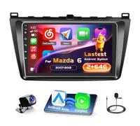 Inefala 2+64G Android 15 CarPlay Radio para Mazda 6 Atenza 2007-2012, Pantalla Táctil de 9'' con Inalámbrico CarPlay y Android Auto, Soporte Navegación GPS Mirror Link Bluetooth RDS AHD Wi-Fi DSP