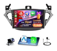 Inefala 2+64G Android 15 CarPlay Radio para Opel Corsa 2015-2019/Adam 2013-2016, Pantalla Táctil de 9'' con Inalámbrico CarPlay y Android Auto, Soporte Navegación GPS Mirror Link RDS AHD Wi-Fi DSP