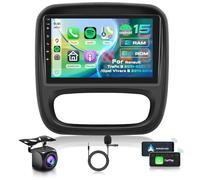 Inefala 2+64G Android 15 CarPlay Radio para Opel Vivaro Renault Trafic Fiat Talento Nissan NV300/VW300, Pantalla Táctil de 9 Pulgadas con CarPlay y Android Auto, Soporte Navegación GPS Mirror Link AHD