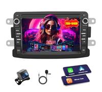 Inefala 2G+64G Android 15 Radio Coche para Dacia Duster Sandero Logan Dokker con Wireless Carplay Android Auto, 7" Pantalla Autoradio con GPS WiFi RDS/FM SWC EQ Cámara Trasera Mic