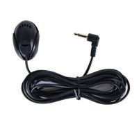 Inefala 3,5 mm Jack Micrófono Externo para Autoradio, 3 Metros Micrófono Externo para Radio Coche, Micrófono Pegable para Radio de Coche, Altavoz del Coche para Estéreo de Coche