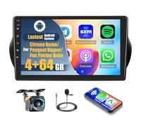 Inefala 4+64G Android 15 Radio para Citroen Nemo/Peugeot Bipper/Fiat Fiorino Qubo 2008-2017 con Wireless Carplay y Android Auto, 10'' Radio Pantalla con Bluetooth 32EQ GPS FM/RDS SWC Cámara Inversa