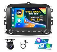 Inefala 4G+64G Radio Coche Android 15 para Fiat 500L 2013-2019 | Pantalla Táctil de 7", Wireless CarPlay, Android Auto, GPS, WiFi, RDS/FM, BT, EQ, SWC, Cámara Trasera, MIC
