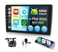 Inefala 8 Core 4+64G Radio para Fiat 500L 2012-2017 Android 15 con Wireless Carplay y Android Auto, 10'' Pantalla Táctil Estéreo Radio con Bluetooth 5.0 59UI 32 EQ DSP GPS FM/RDS SWC Cámara Inversa
