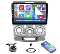 Inefala 8 Core 4+64G Radio para Ford Everest Ranger/Mazda BT50 J97M 2006-2013 Android 15 con Wireless Carplay, 9'' Pantalla Táctil Estéreo Radio con Bluetooth 5.0 59UI 32 EQ DSP GPS FM/RDS SWC AHD