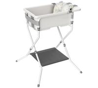 iNeibo Bañera Plegable Bebé con Cojin Bañera Bebe con Patas Banheira Bebe con Soporte Estable y Drenaje Bañeras para Bebes Recién Nacidos 0-36 Meses Balera Plegable Bebe Compacta & Ergonómica